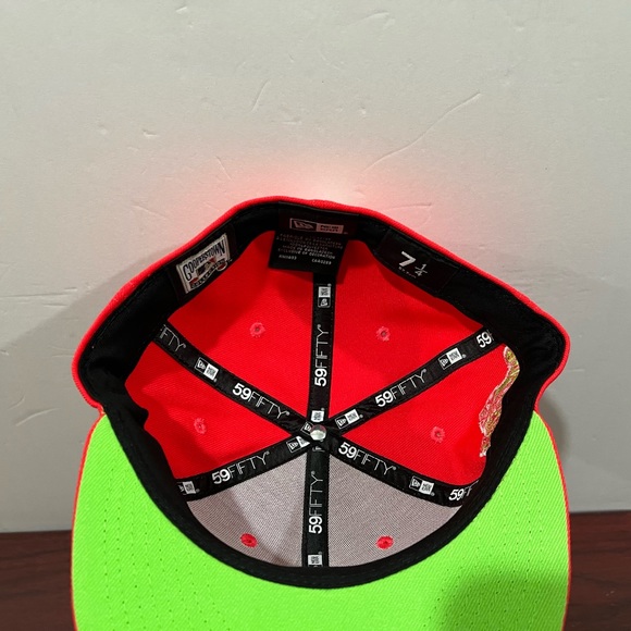 New Era 59Fifty, Fitted Hat, New York Yankees, Pink, Green & White - Picture 6 of 10